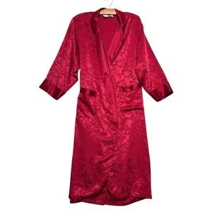 Victoria's Secret Crimson Floral Robe